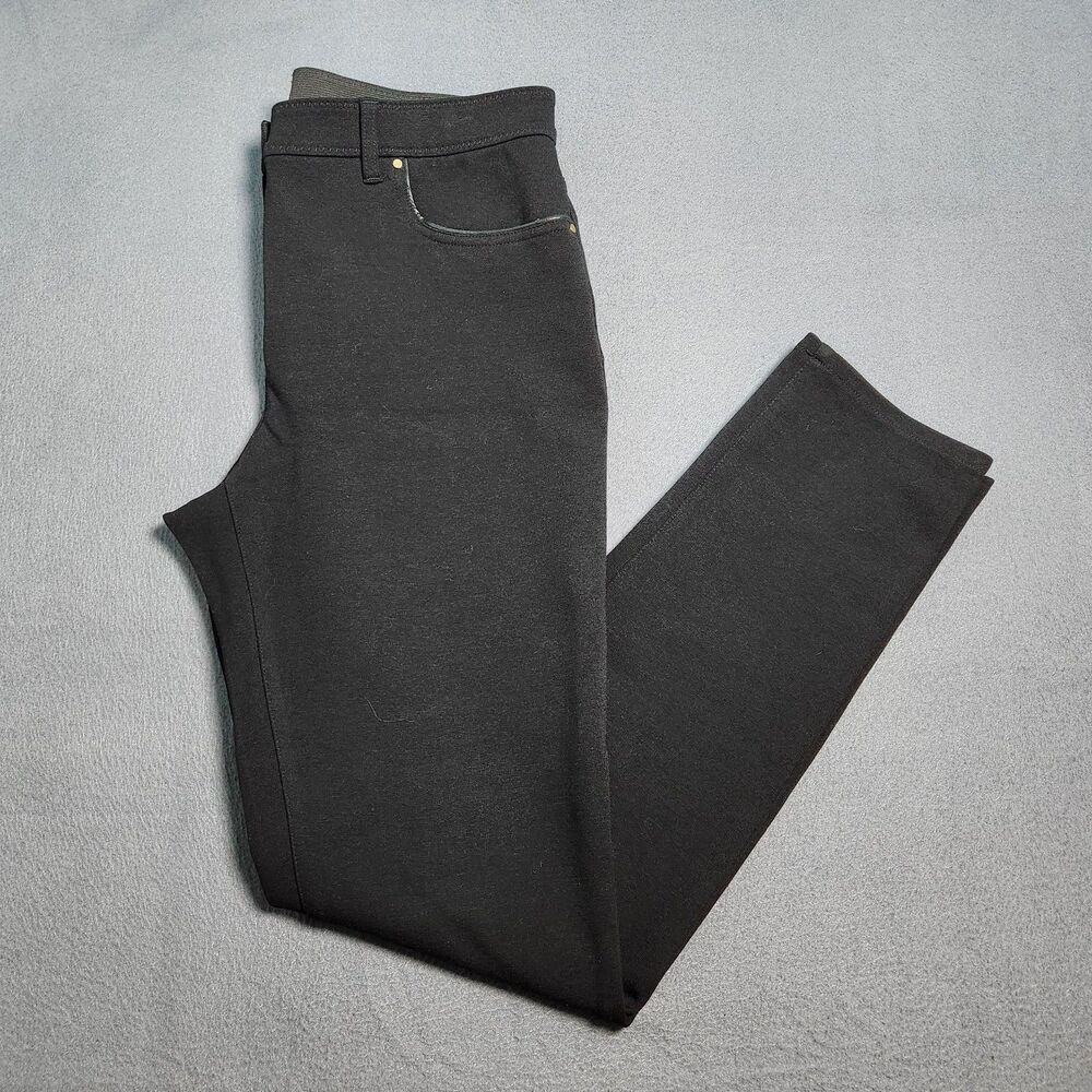 Chico's So Slimming Women .5 US 6 Black Mid Rise Slim Straight Leg Pants